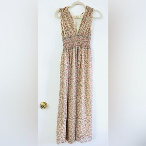 Max Studio Maxi Floral Sleeveless Dress Size XS